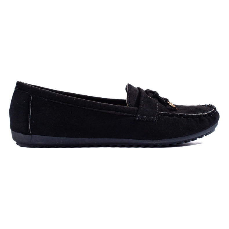 Schwarze Wildleder-Loafer für Damen von Shelovet