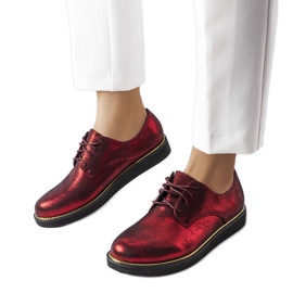 Rote Glitzer-Brokatschuhe von Cemetery