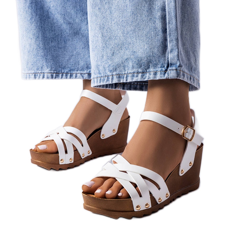 BM Weiße Keilsandalen von Audric