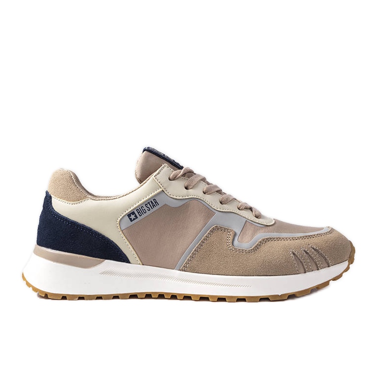Beigefarbene Big Star-Wildledersneaker LL174123