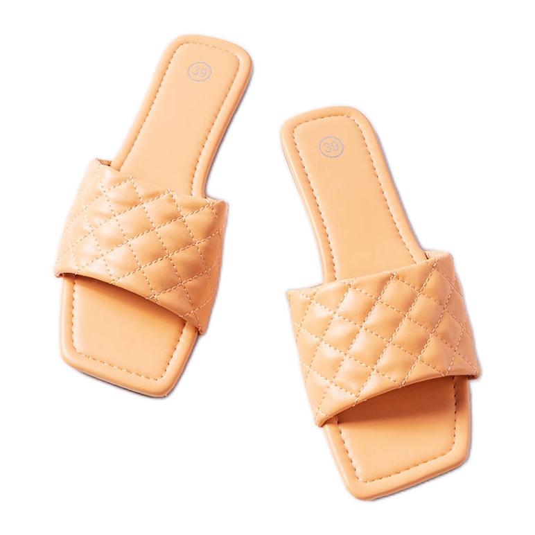 Orangefarbene Stepphausschuhe von Labrie