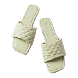 Grüne elegante Hausschuhe mit Steppung von Labrie