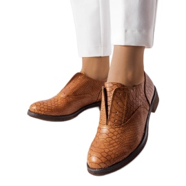 Braune Schuhe LS5379 Taupe