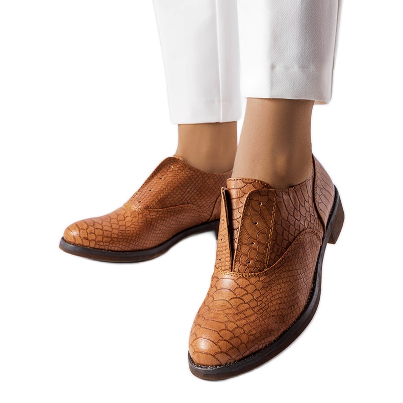 Braune Schuhe LS5379 Taupe