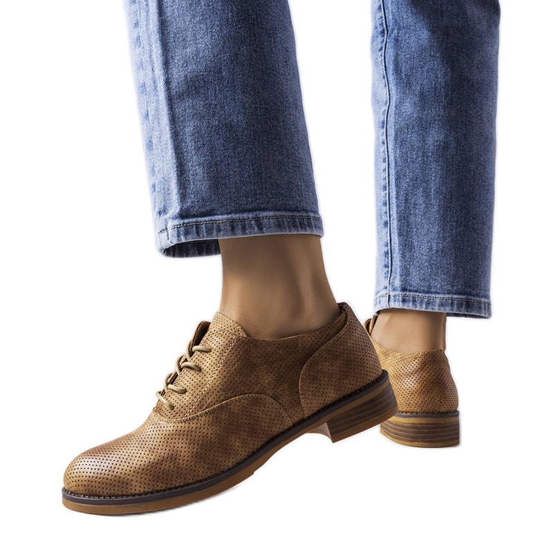 Braune Schuhe LS5379 Taupe