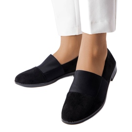 Schwarze flache Schuhe von Stoney