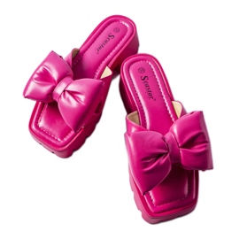 Seastar Fuchsiafarbene Hausschuhe mit Traktorsohle von Bossé rosa