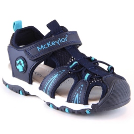 McKeylor 47702 marineblaue Sandalen für Jungen mit Klettverschluss