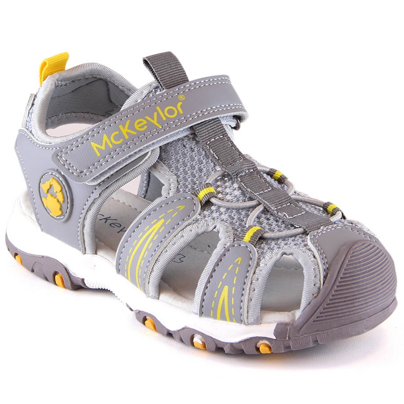 Graue McKeylor 47702 Sandalen für Jungen mit Klettverschluss