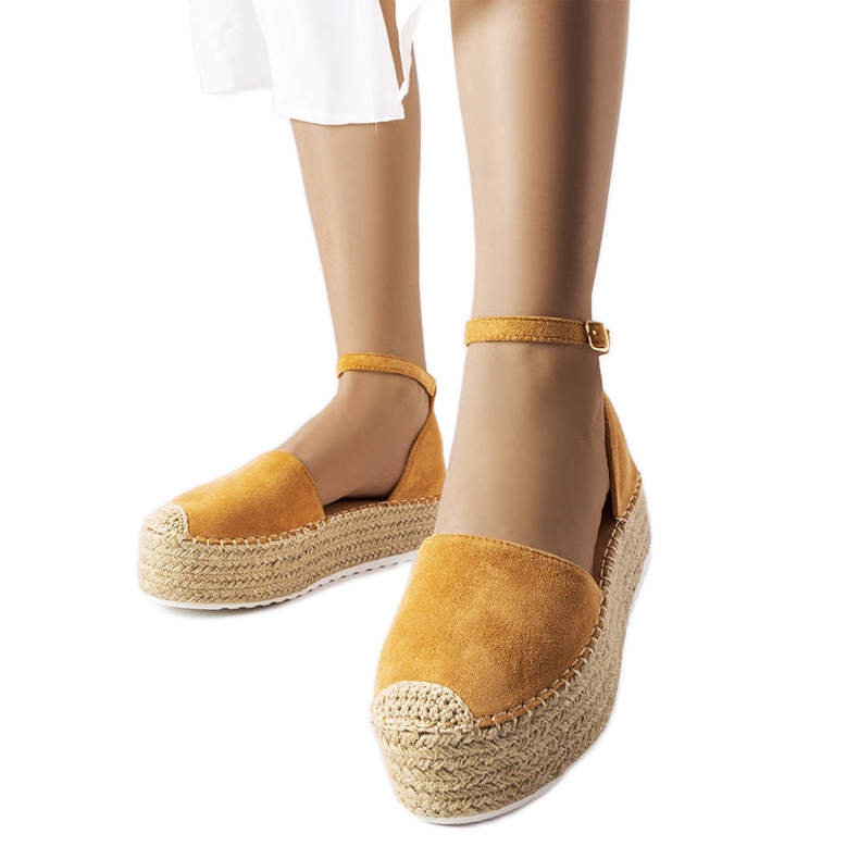 Braune Plateau-Espadrilles von Clousson