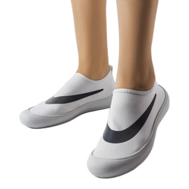 Graue elastische Sneakers von Stover