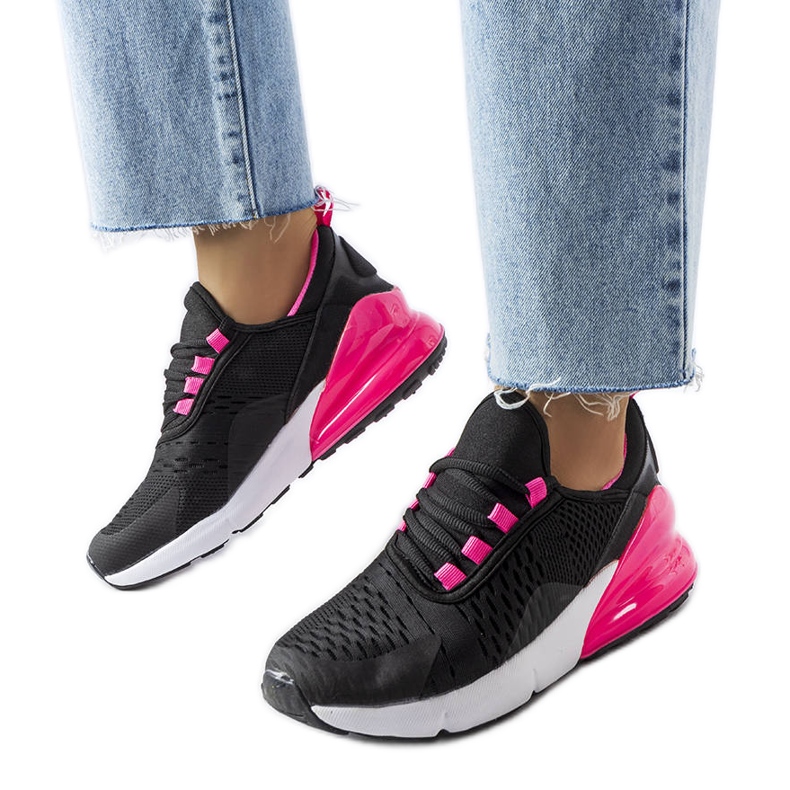 BM Court-Sneaker in Schwarz und Pink