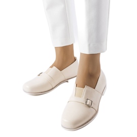 Beigefarbene Brogues mit Lederinnensohle von Felosa