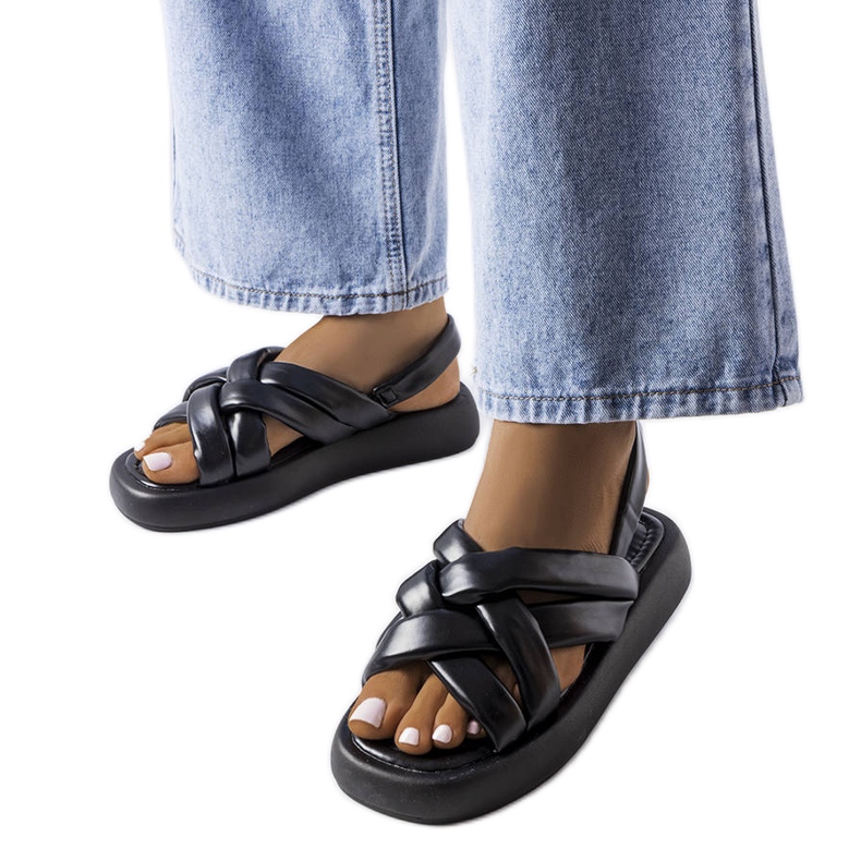 Schwarze Plateau-Slides von Primeau