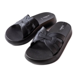 Coudert-Slipper aus schwarzem Gummi