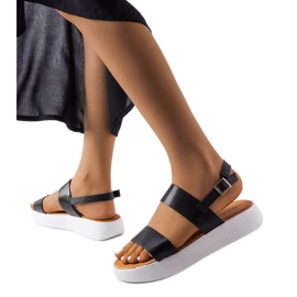 BM Schwarze Plateausandalen von Isaac