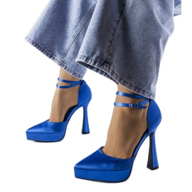 Blaue High-Heel-Pumps von Dallas