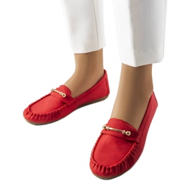Rote Slipper mit mattem Finish von Sorel