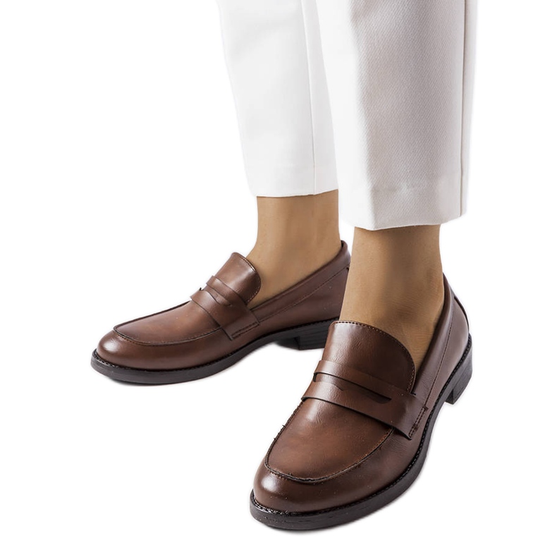 Dunkelbraune Slipper von Deich