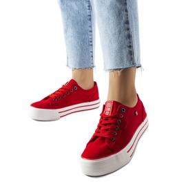 Big Star Rote Plateau-Sneaker BigStar HH274053