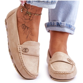 Beige Wildleder-Loafer von Castelo