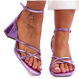 Modische Felisa Violet High Heel Sandalen lila
