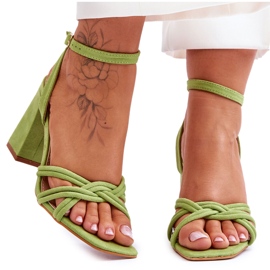 Klassische Wildledersandalen Green Bernett grün