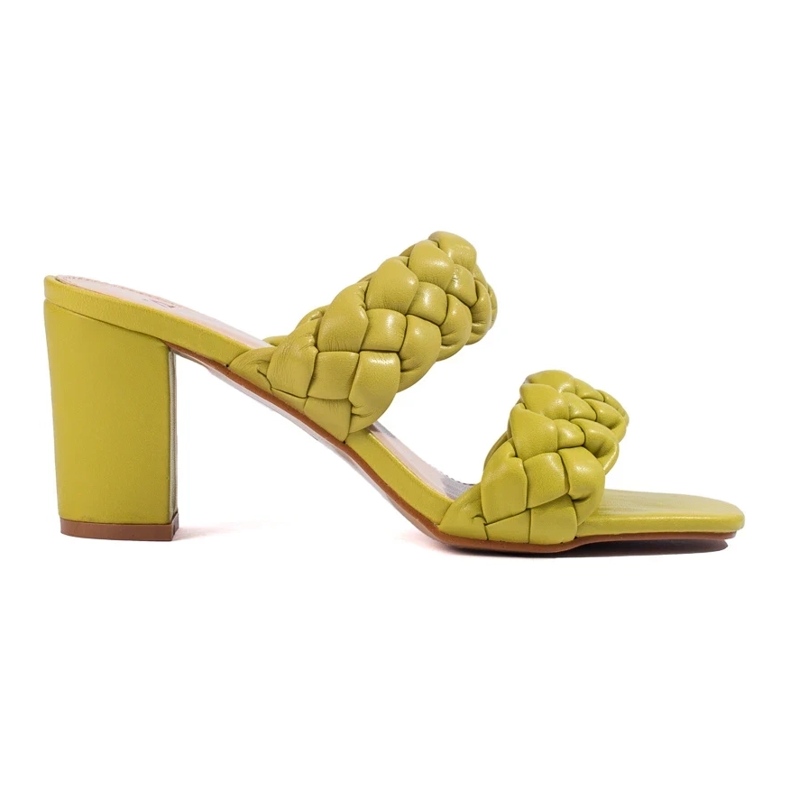 Grün gewebte Shelovet-Pfostenklappen