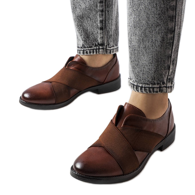 Beige Brogues LS5379 Taupe braun