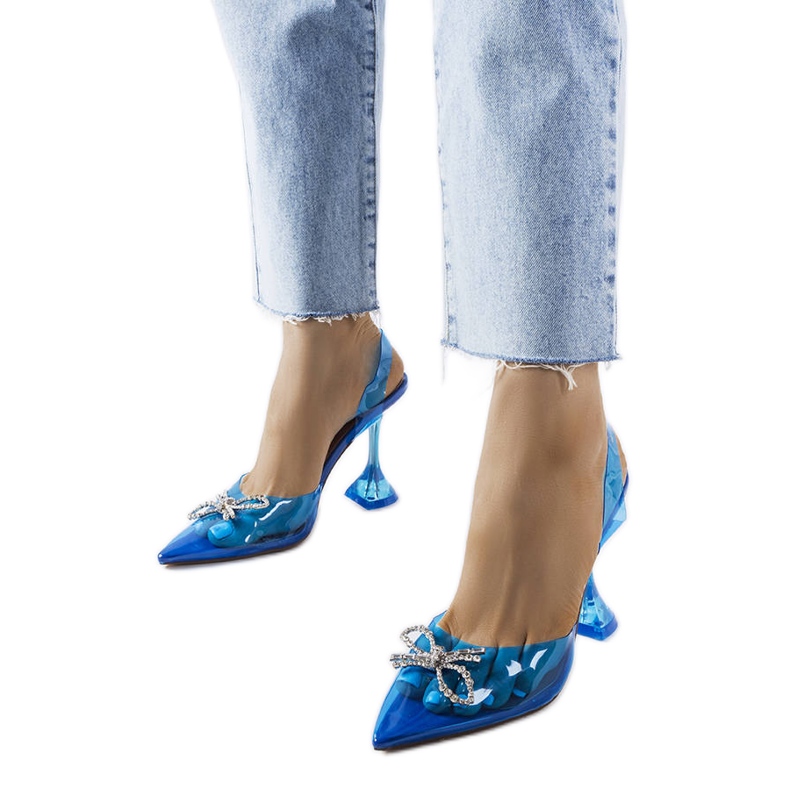 Blaue transparente Pumps von Girard