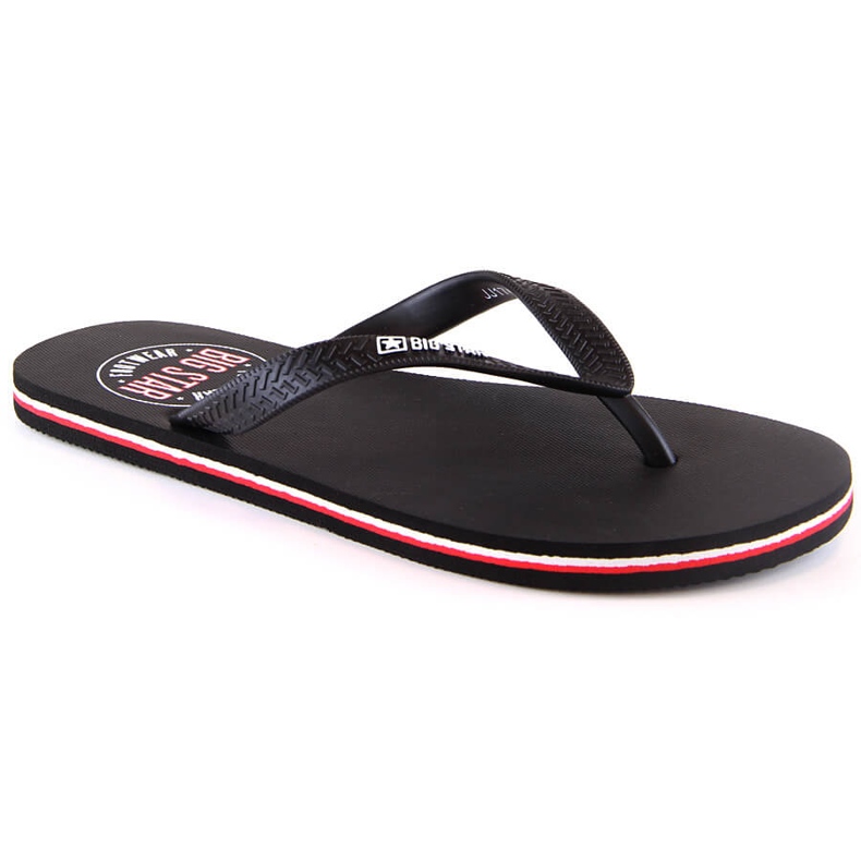 Herren-Flip-Flops schwarz Big Star JJ174536