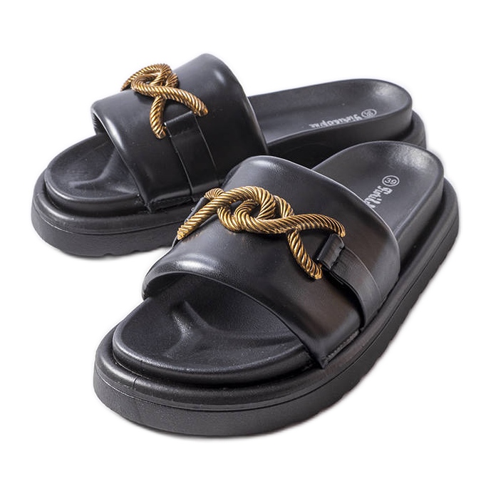 Schwarze Plateausandalen von Frédérique