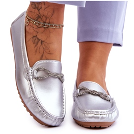 FC3 Slip-On-Mokassins für Damen mit Glitzerverzierung in Silber von This Moment silber-