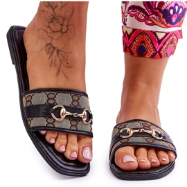 FG1 Klassische flache Absätze aus schwarzem Marlene