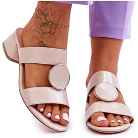 Elegante High Heels Sergio Leone KL310 Beige