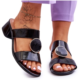 Elegante High Heels Sergio Leone KL310 Schwarz