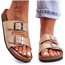 FB1 Damen-Slipper Beige Destino