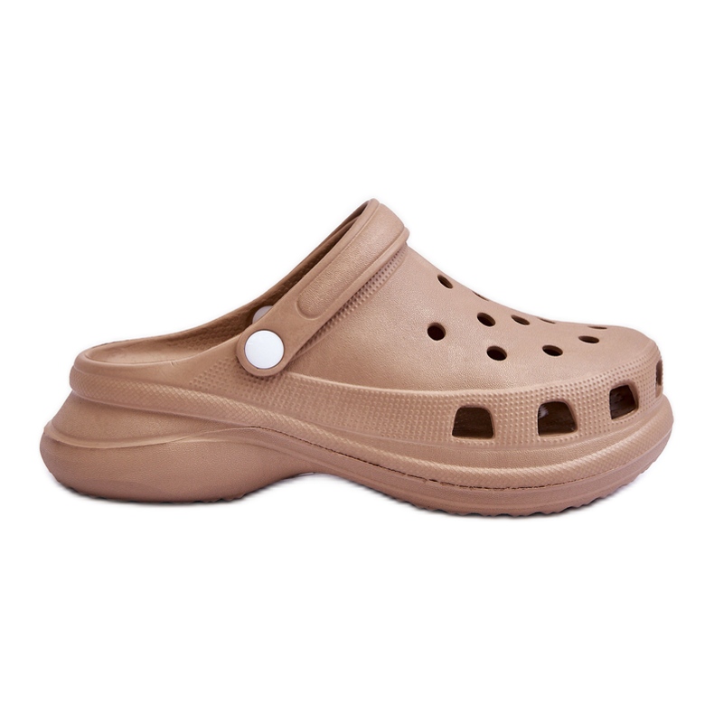 PG2 Schaum-Crocs-Sandalen mit dicker Sohle in Beige von Katniss