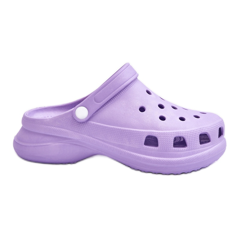 PG2 Crocs Foam Chunky Sole Hausschuhe Lila Katniss violett