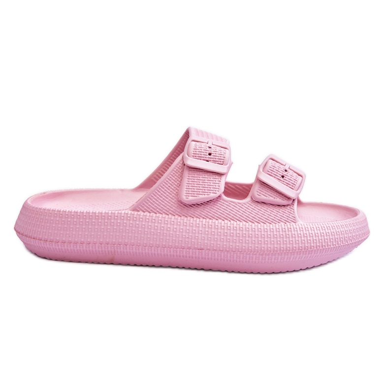 Damen-Schaumhausschuhe mit Streifen in Pink Sharmen rosa