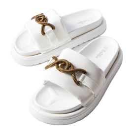 Weiße Plateausandalen von Frédérique