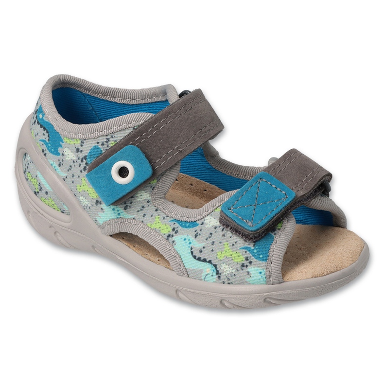 Befado Kindersandalen mit Ledereinsatz 065P164 grau