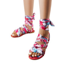 Rote Schnürsandalen von Richer