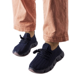 Inna Marineblaue Sport-Sneaker von Élodie