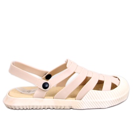 Sammy Beige Damen-Gummisandalen