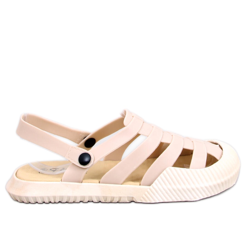 Sammy Beige Damen-Gummisandalen
