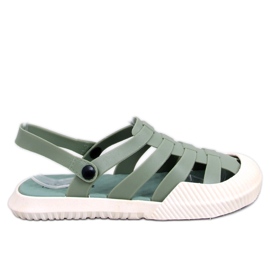 Sammy Green Damen-Gummisandalen grün