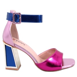 Seastar Sandalen mit geometrischem Absatz von Marshmello Rose rosa