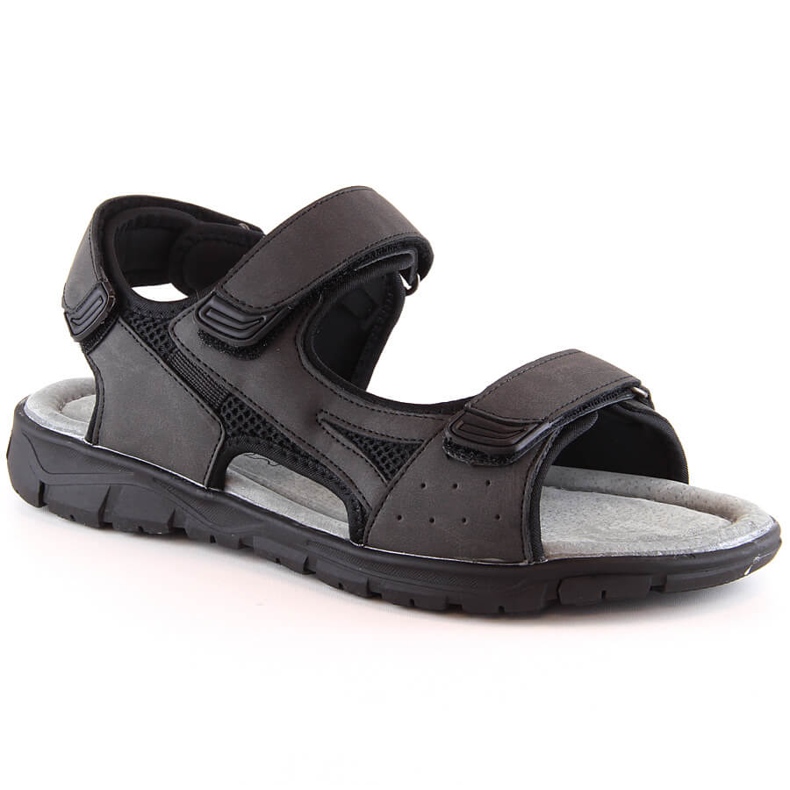 Schwarze Klettsandalen für Herren von American Club