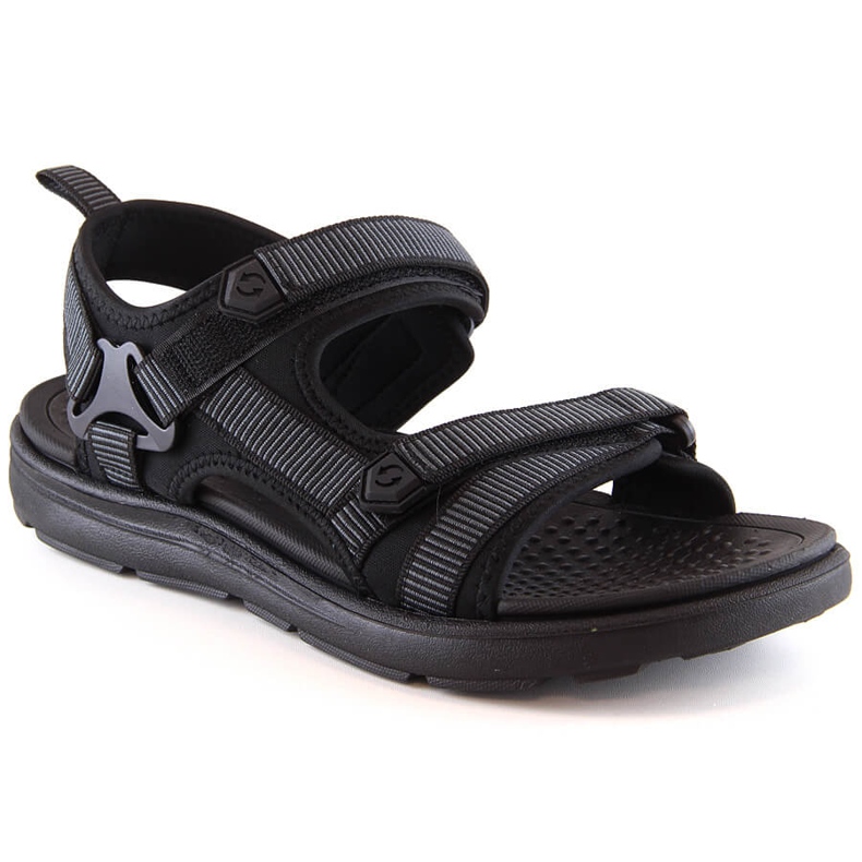 News 5623 schwarze Klettsandalen für Herren